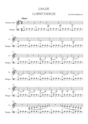 Clarinet Exercise in G Major