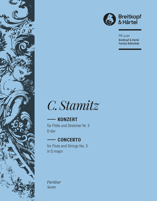 Book cover for Flute Concerto No. 3 in D major
