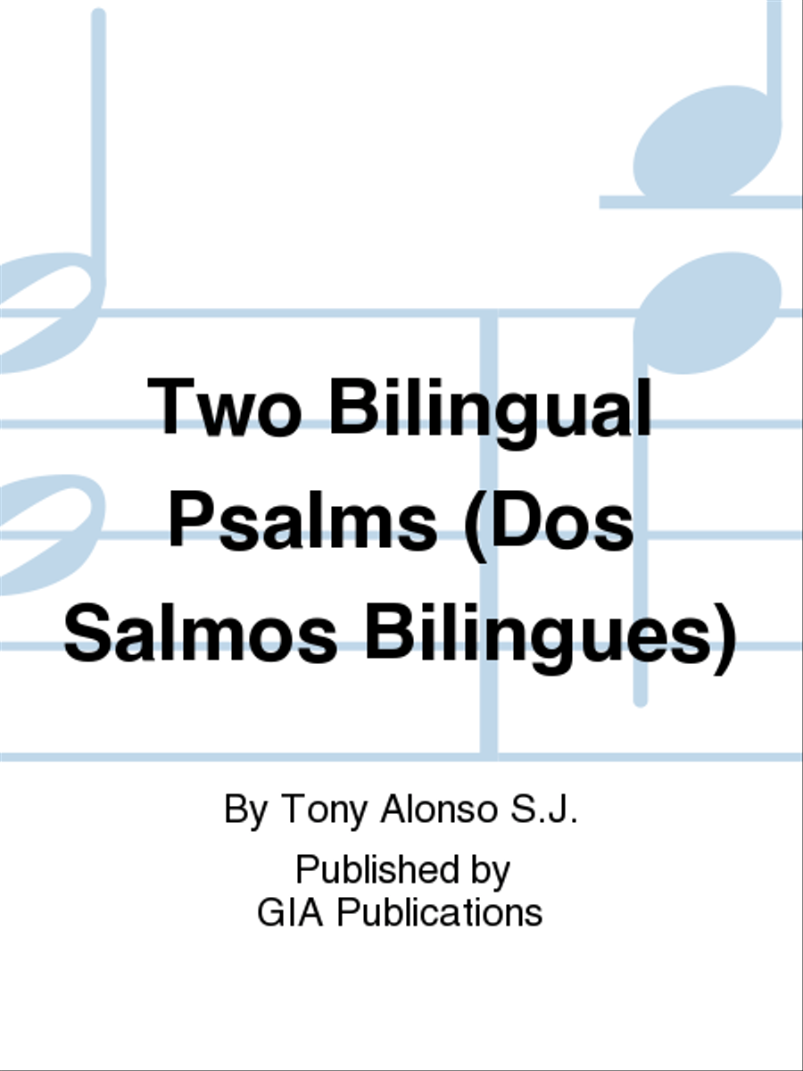 Two Bilingual Psalms / Dos salmos bilingües Unison Choir scores gallery preview page 1