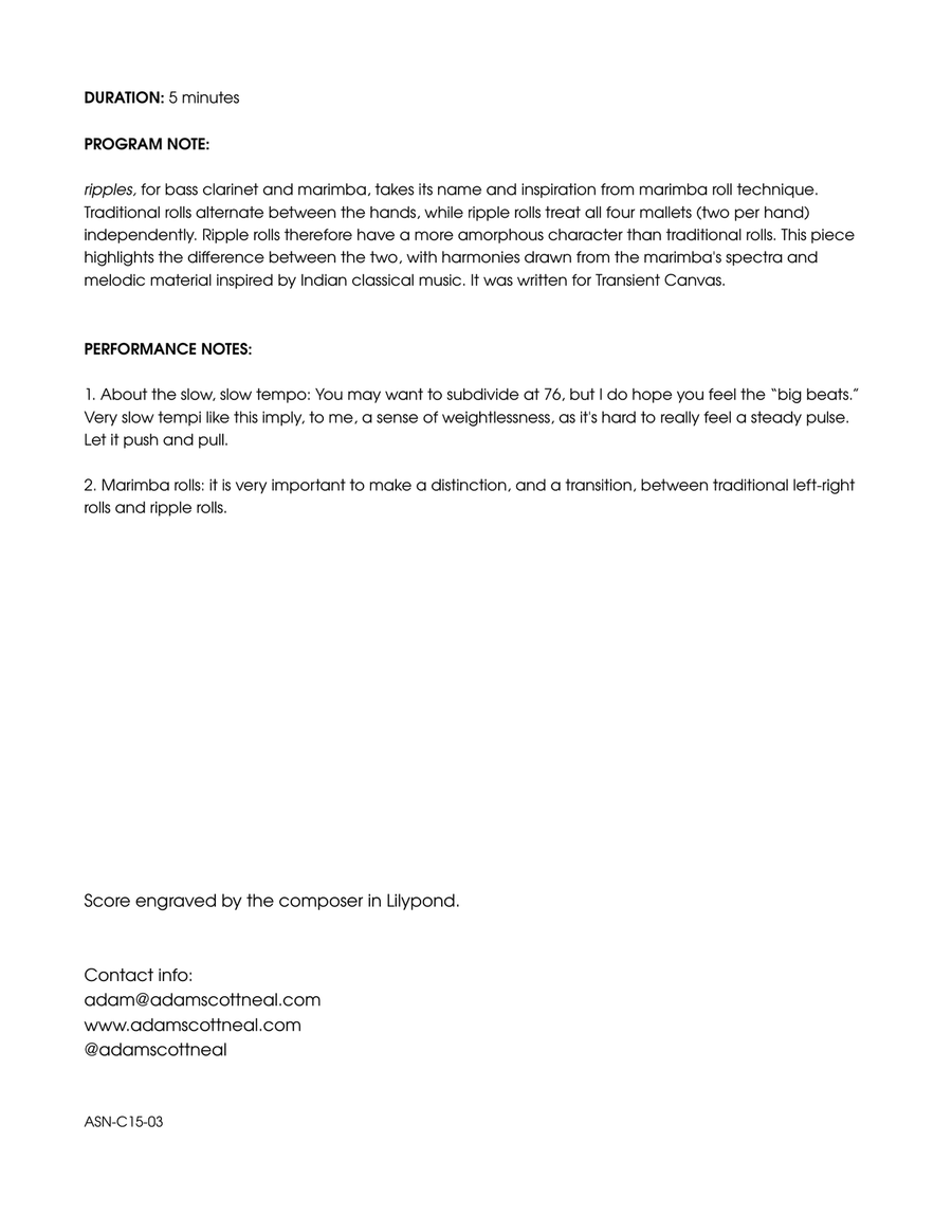 ripples Bass Clarinet scores gallery preview page 4