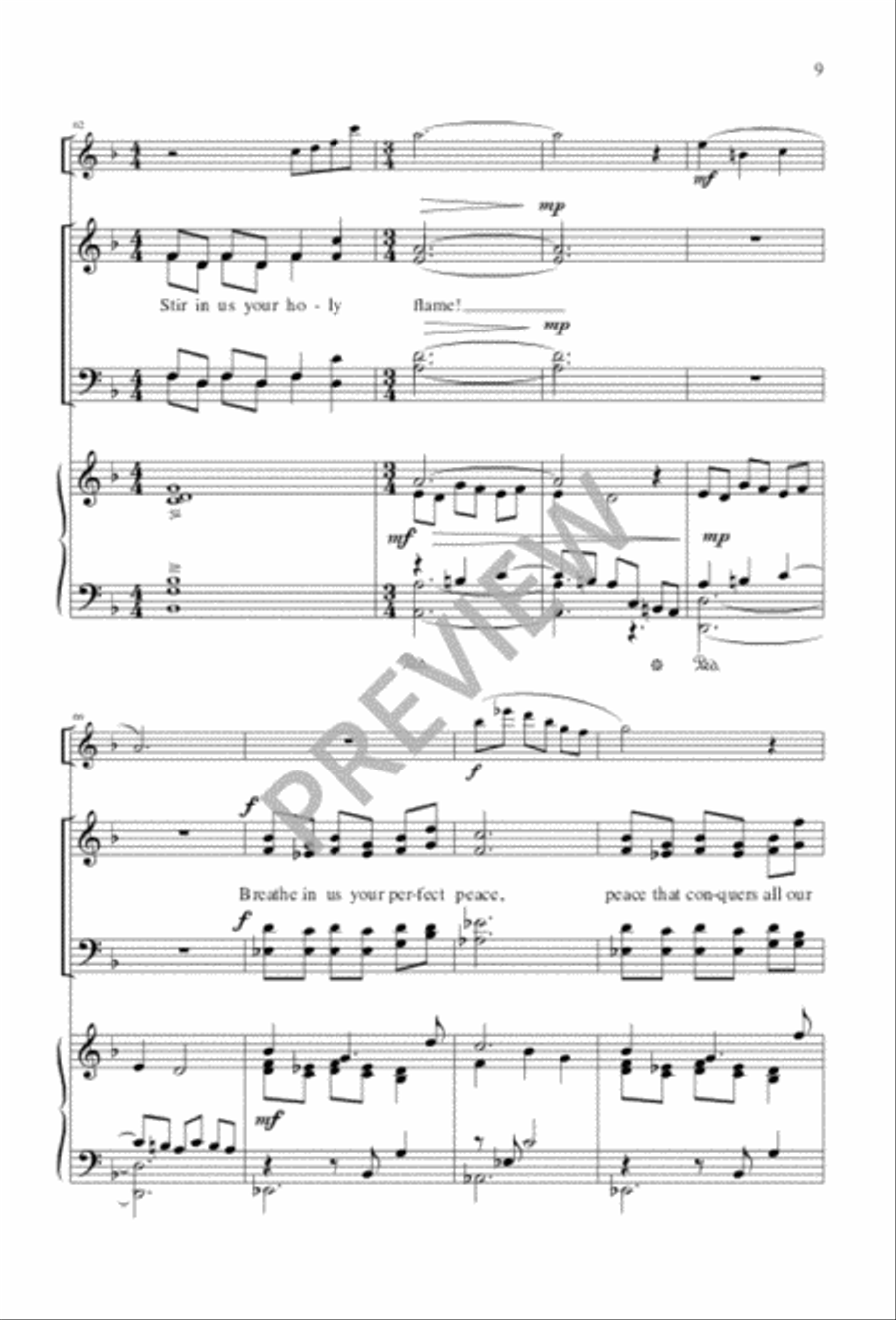 Spirit of the Living God 4-Part scores gallery preview page 9