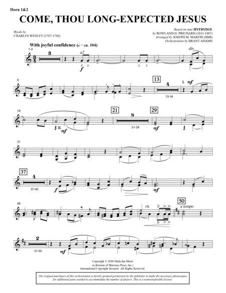 Carols for Choir and Congregation - F Horn 1 & 2