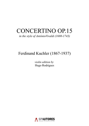 Book cover for CONCERTINO OP.15