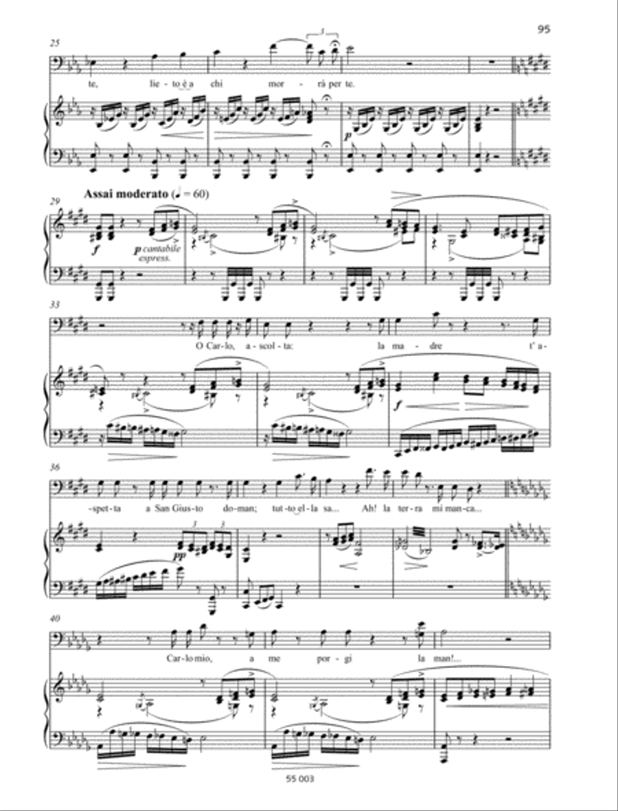 Per me giunto... O Carlo ascolta... lo morrò Baritone Voice scores gallery preview page 3