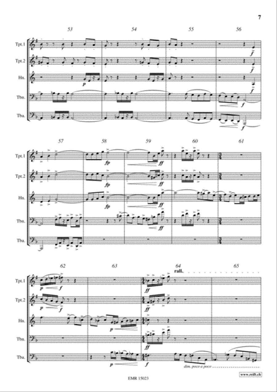Flash Brass Quintet scores gallery preview page 7