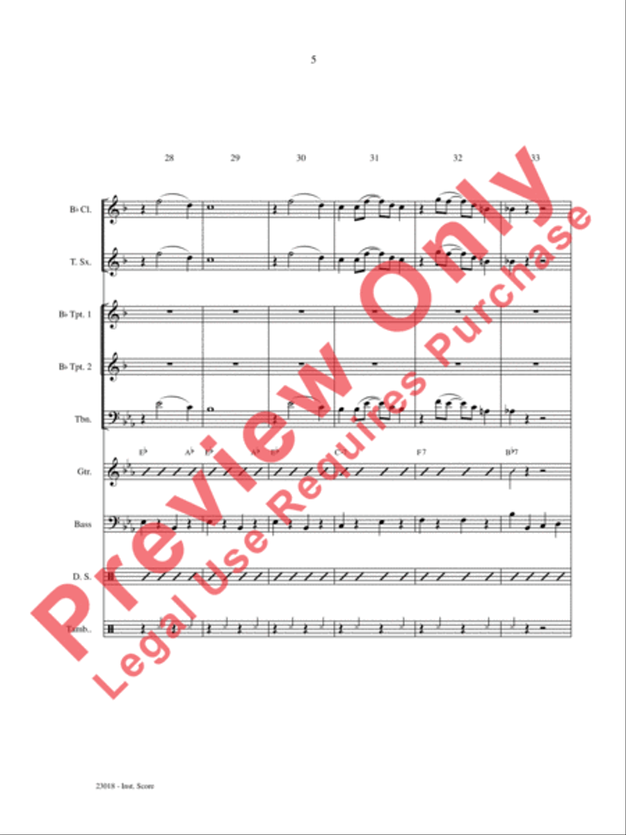 Swing Low, Sing Low Choir scores gallery preview page 6
