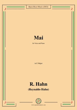 R. Hahn-Mai,in E Major