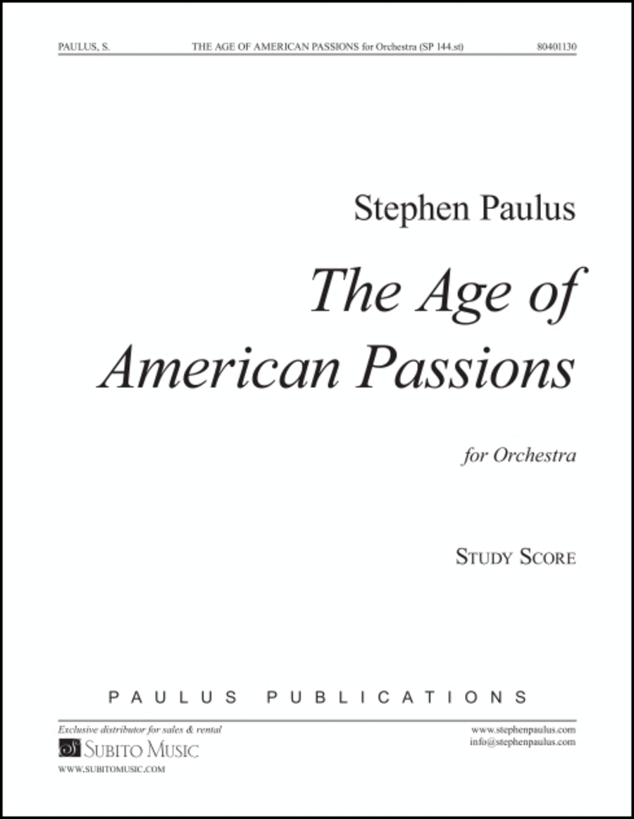 Age of American Passions, The