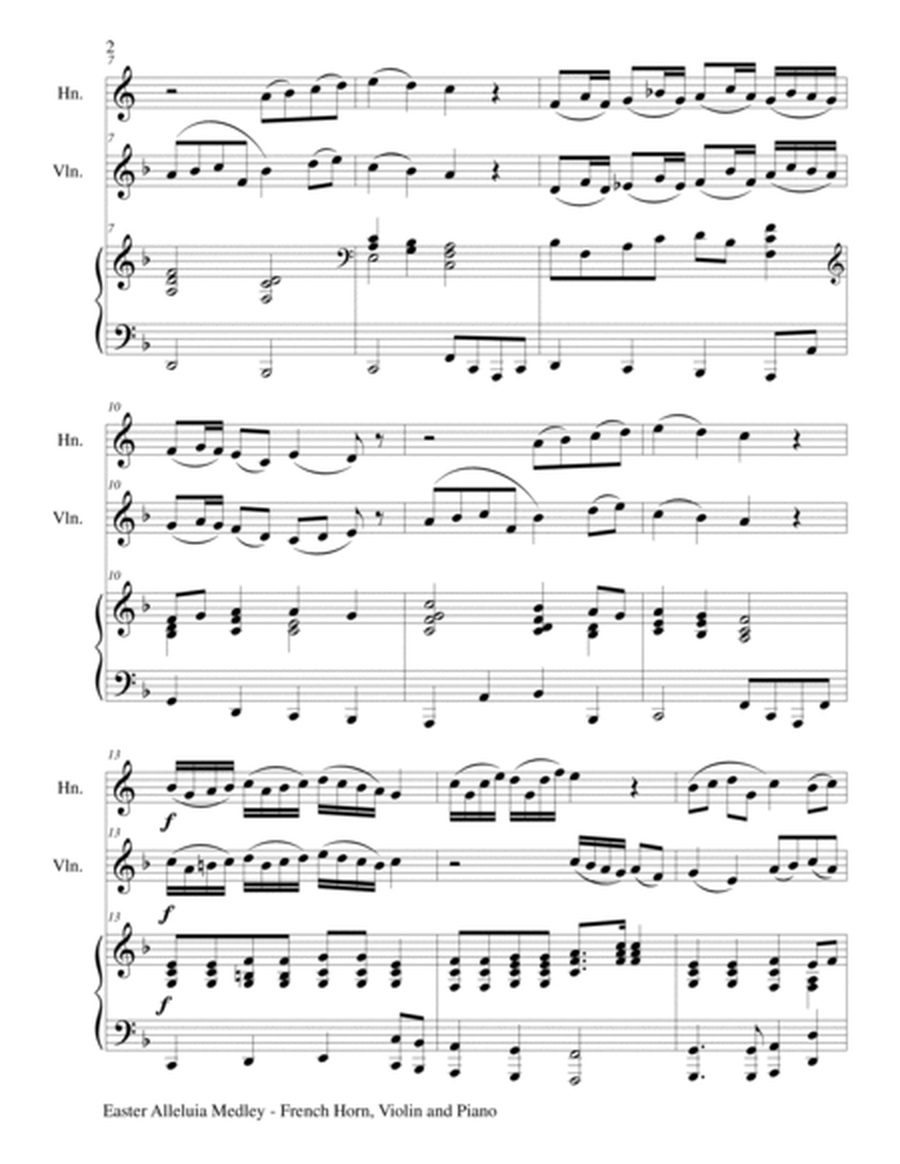 EASTER ALLELUIA MEDLEY (Trio – French Horn, Violin/Piano) Score and Parts image number null