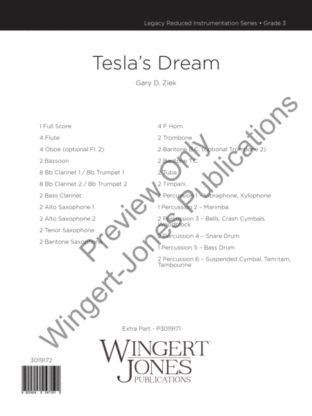 Tesla's Dream - Full Score