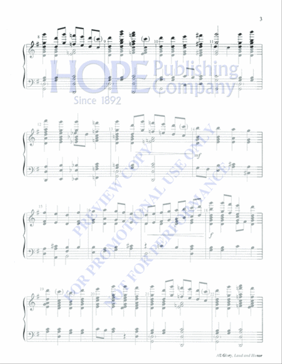 All Glory, Laud and Honor 5-Octaves scores gallery preview page 3