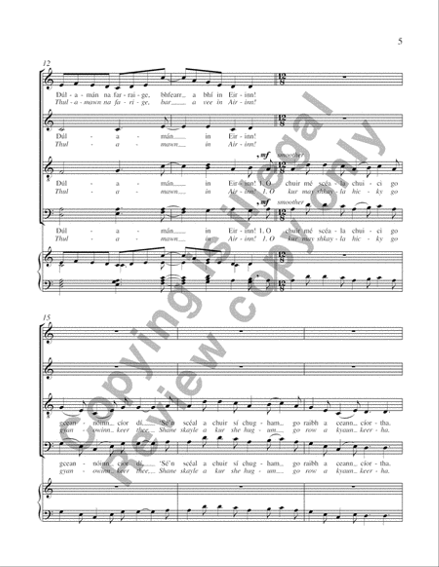 Dúlamán 4-Part scores gallery preview page 10
