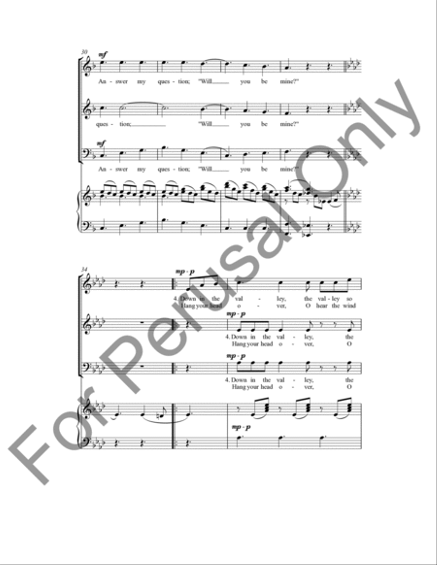 Down In The Valley 3-Part scores gallery preview page 7