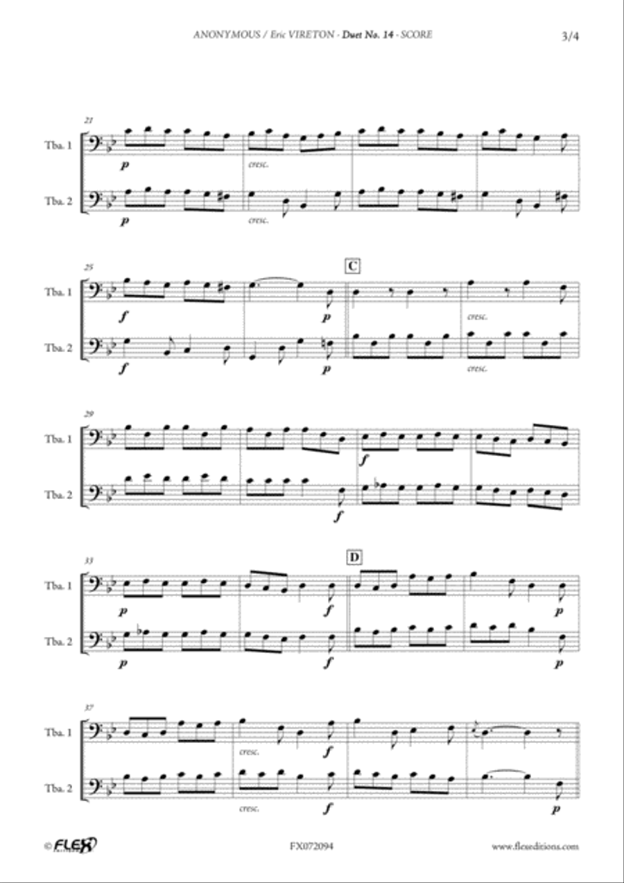 Duet No. 14 Brass Duet scores gallery preview page 3