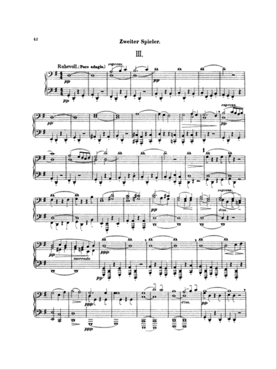 Mahler: Symphony No. 4, in G Major Piano Duet scores gallery preview page 1