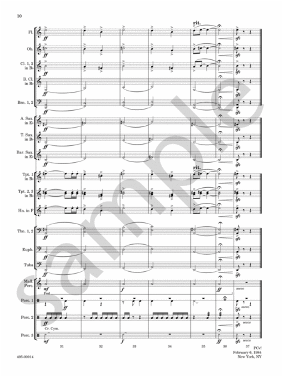 American Hymns Concert Band scores gallery preview page 9