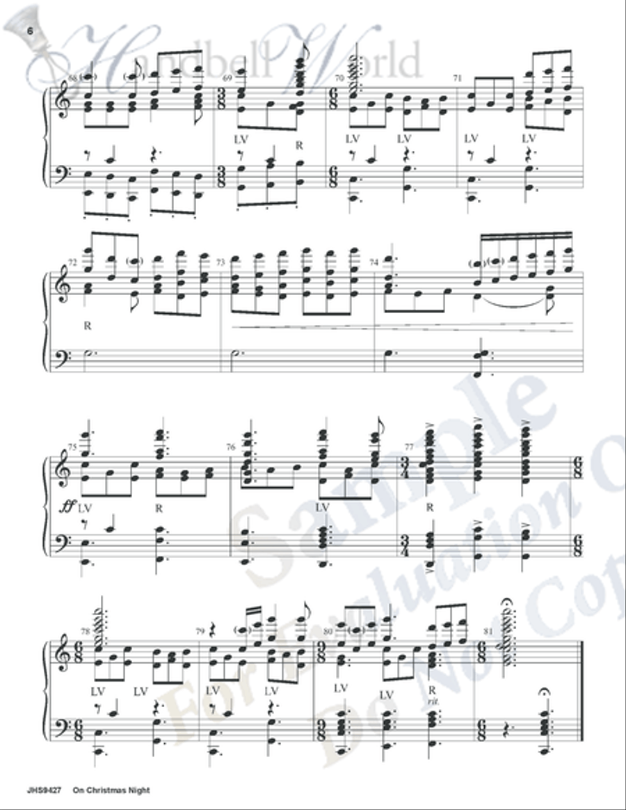 On Christmas Night On Christmas Night 5-Octaves scores gallery preview page 5