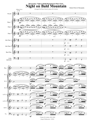 Mussorgsky: Night on Bald Mountain for Flute Choir