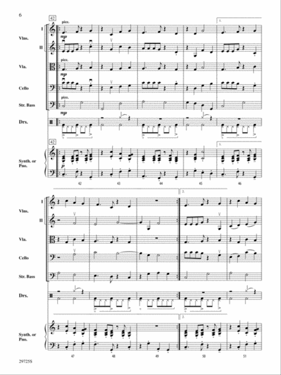 A Breeze in the Keys: Score String Orchestra scores gallery preview page 6