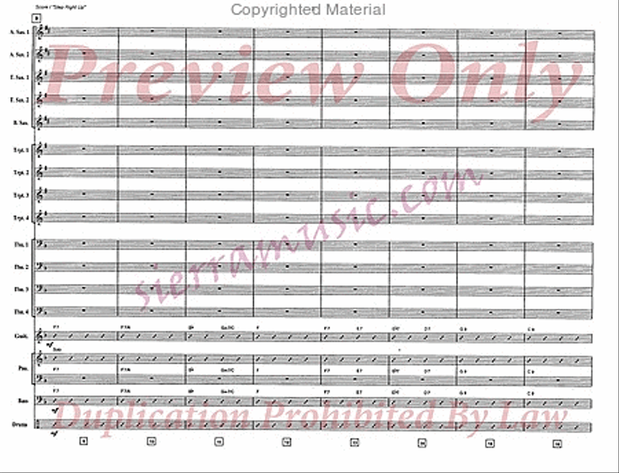 Step Right Up Big Band scores gallery preview page 3