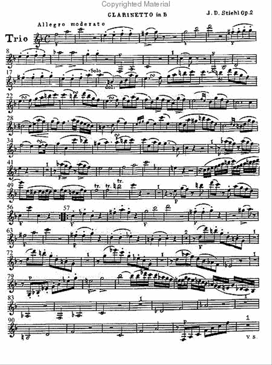 Trio Trio Clarinet scores gallery preview page 3