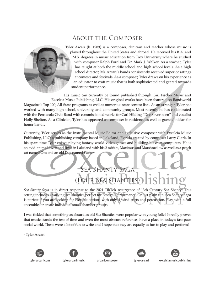 Sea Shanty Saga Sea Shanty Saga Concert Band scores gallery preview page 3