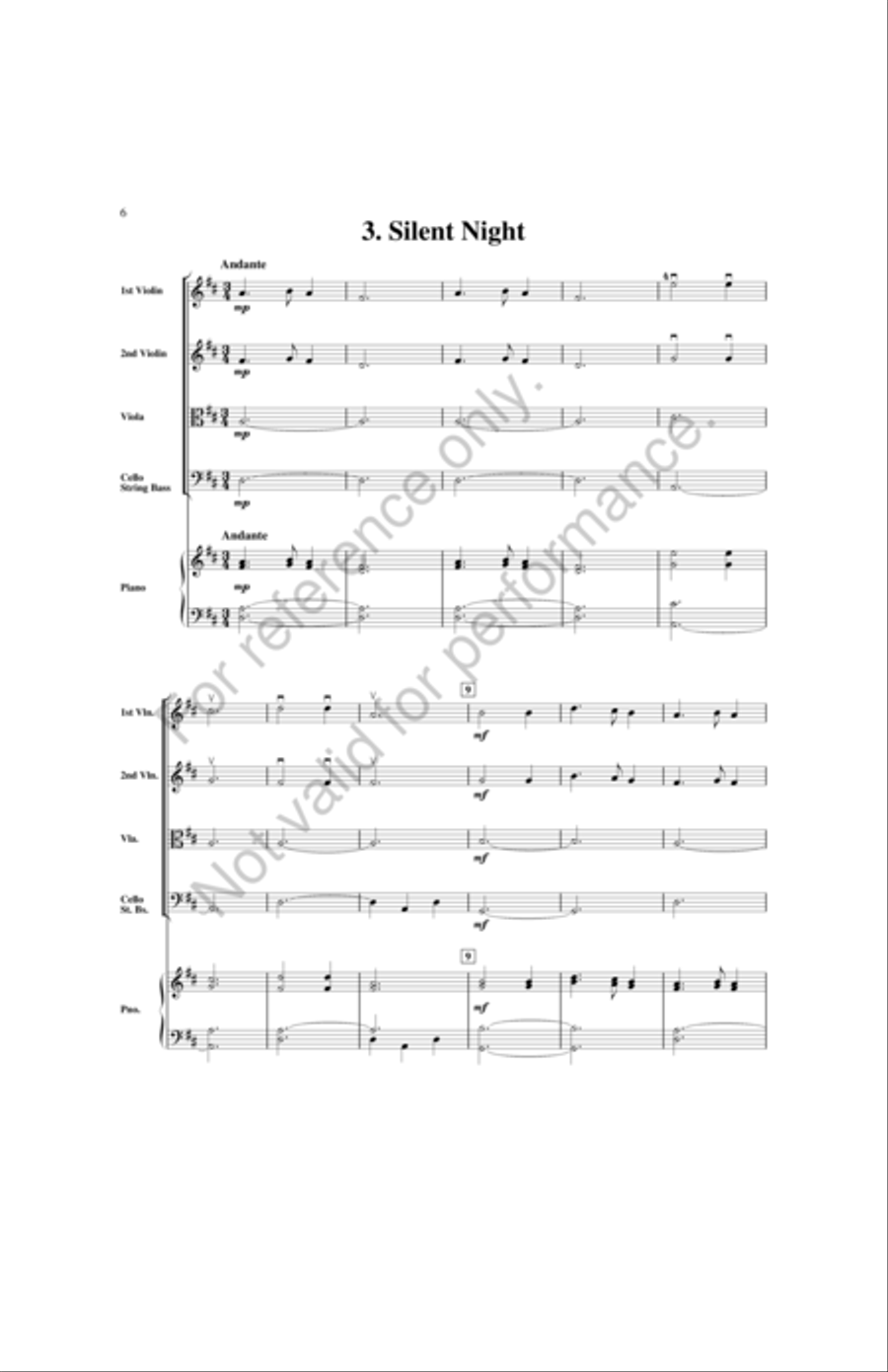 A Yuletide String Album by Andrew Balent String Orchestra - Sheet Music page 6
