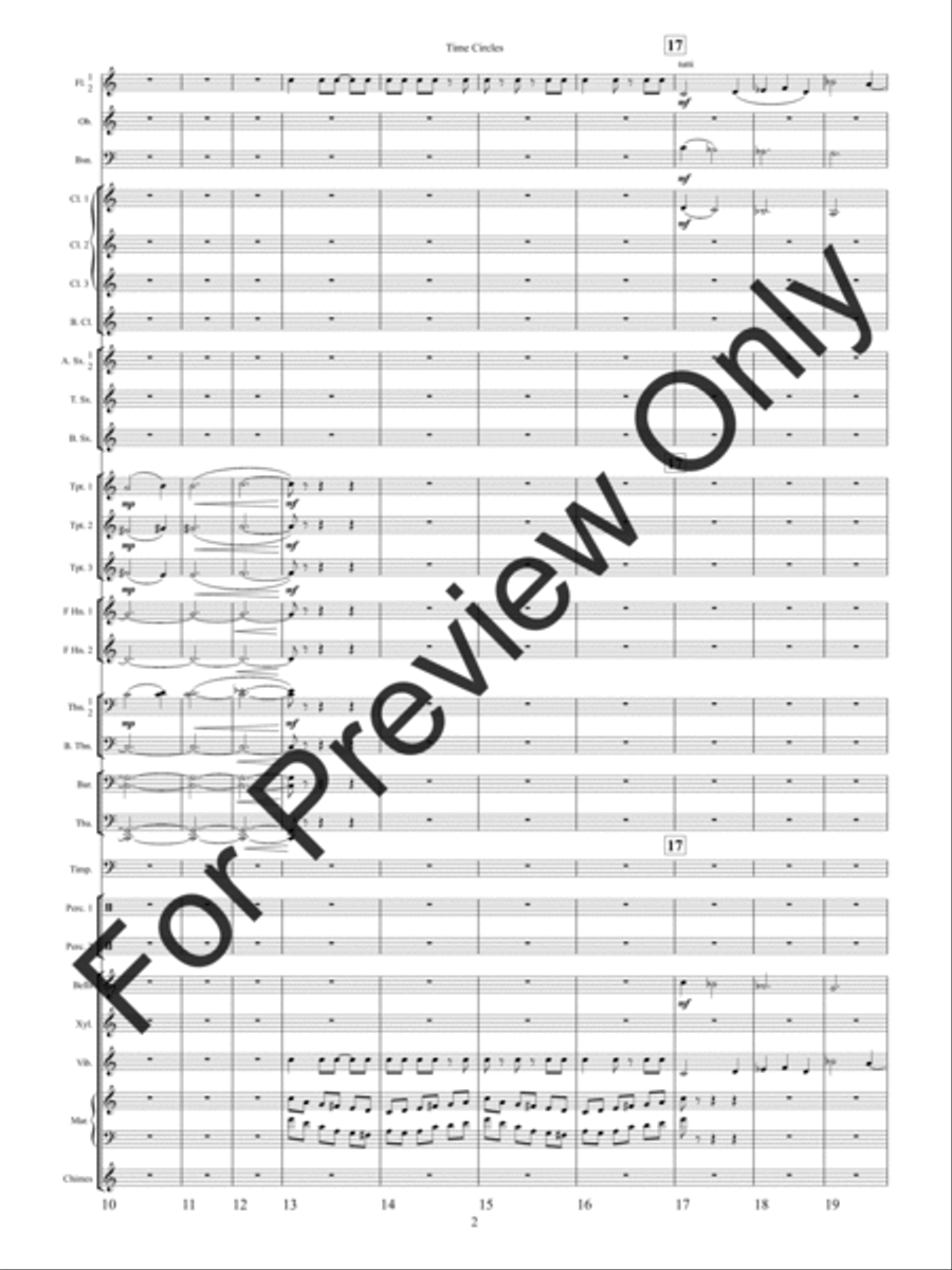 Time Circles (Score) Concert Band scores gallery preview page 5