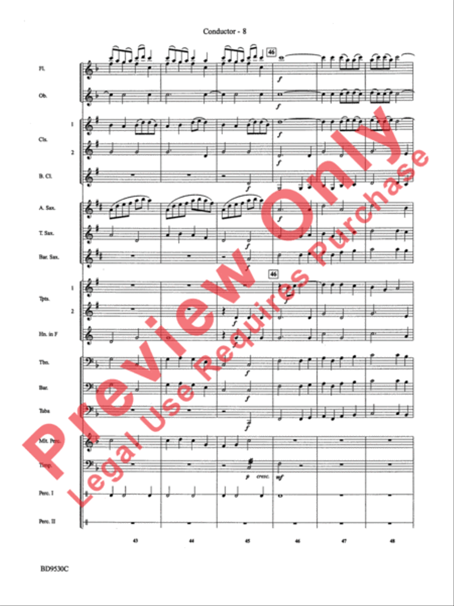 Shaker Variants Concert Band scores gallery preview page 11