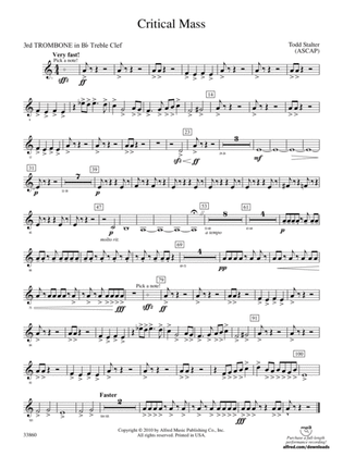 Critical Mass: (wp) 3rd B-flat Trombone T.C.