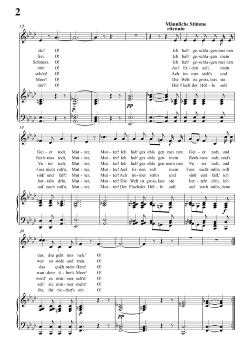 Schubert-Eine altschottische Ballade in f minor,Op.165,No.5,for Vocal and Piano