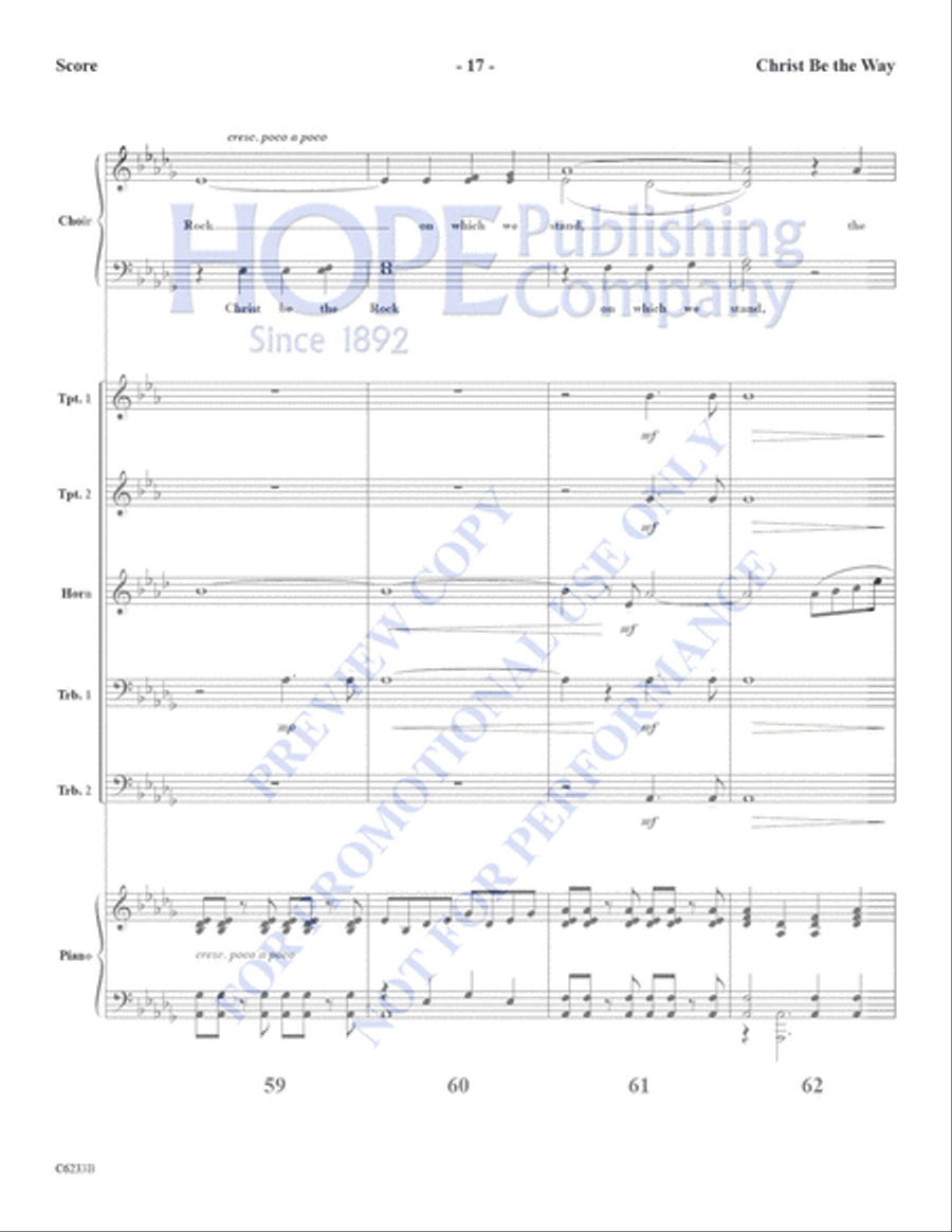 Christ Be the Way Choir scores gallery preview page 18