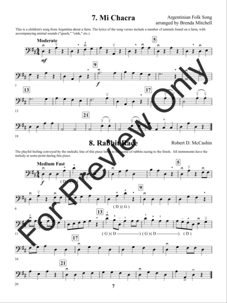 String Premiere - Bass String Orchestra scores gallery preview page 13