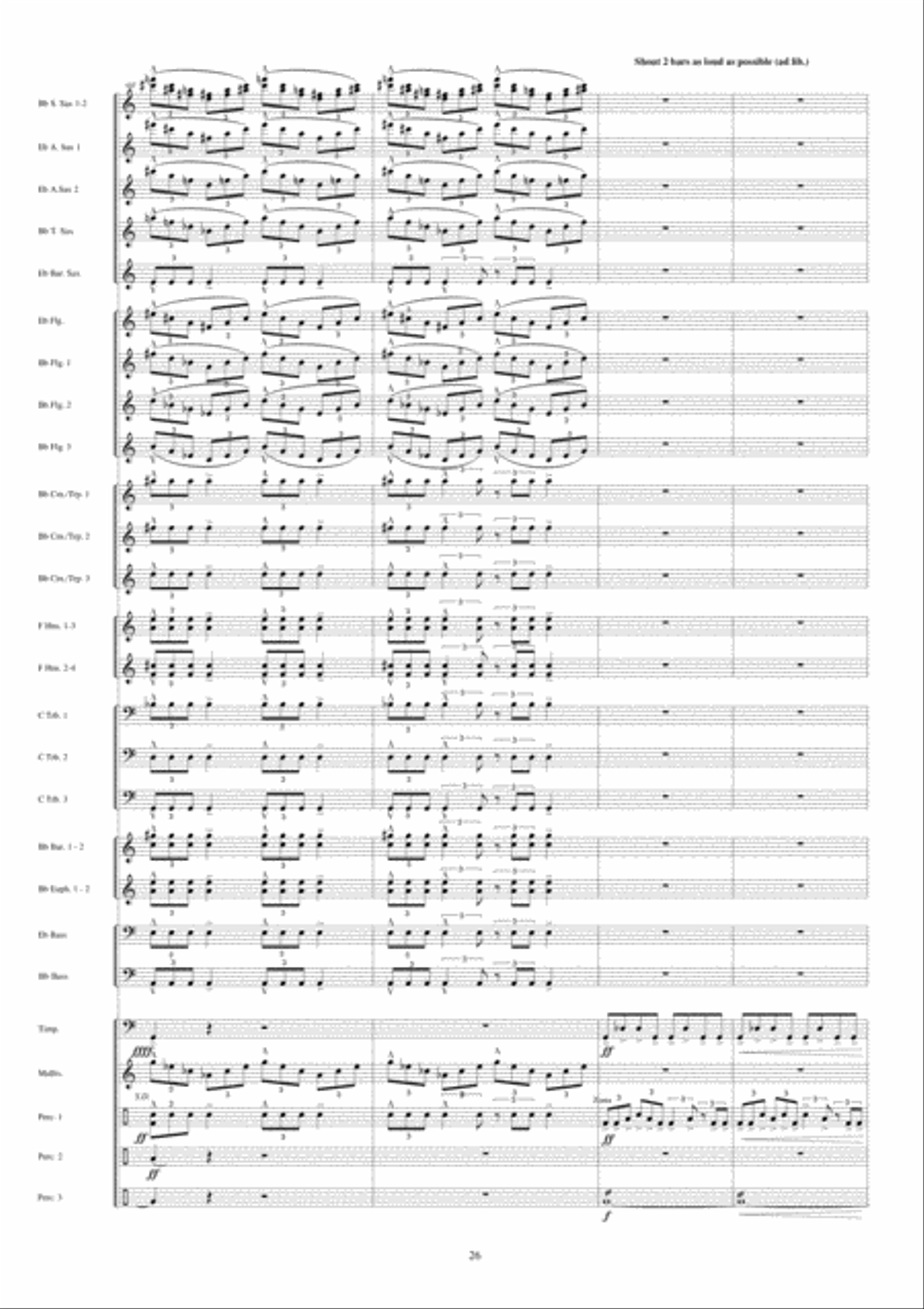 Jericho Fanfare Band scores gallery preview page 27