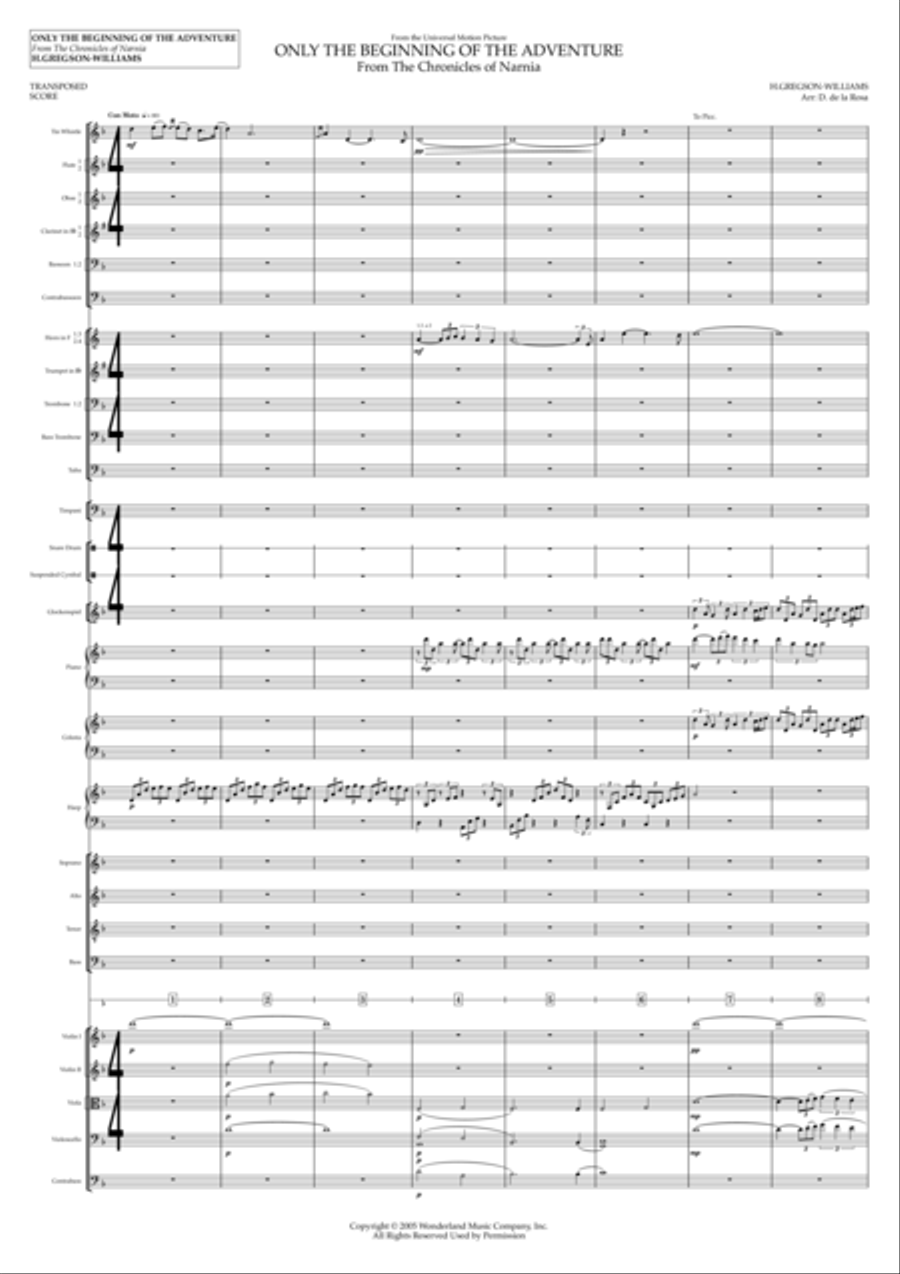 Only The Beginning Of The Adventure Full Orchestra scores gallery preview page 4