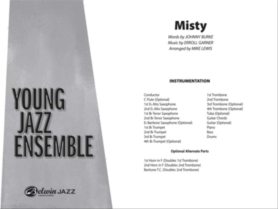 Misty Misty Jazz Ensemble scores gallery preview page 2