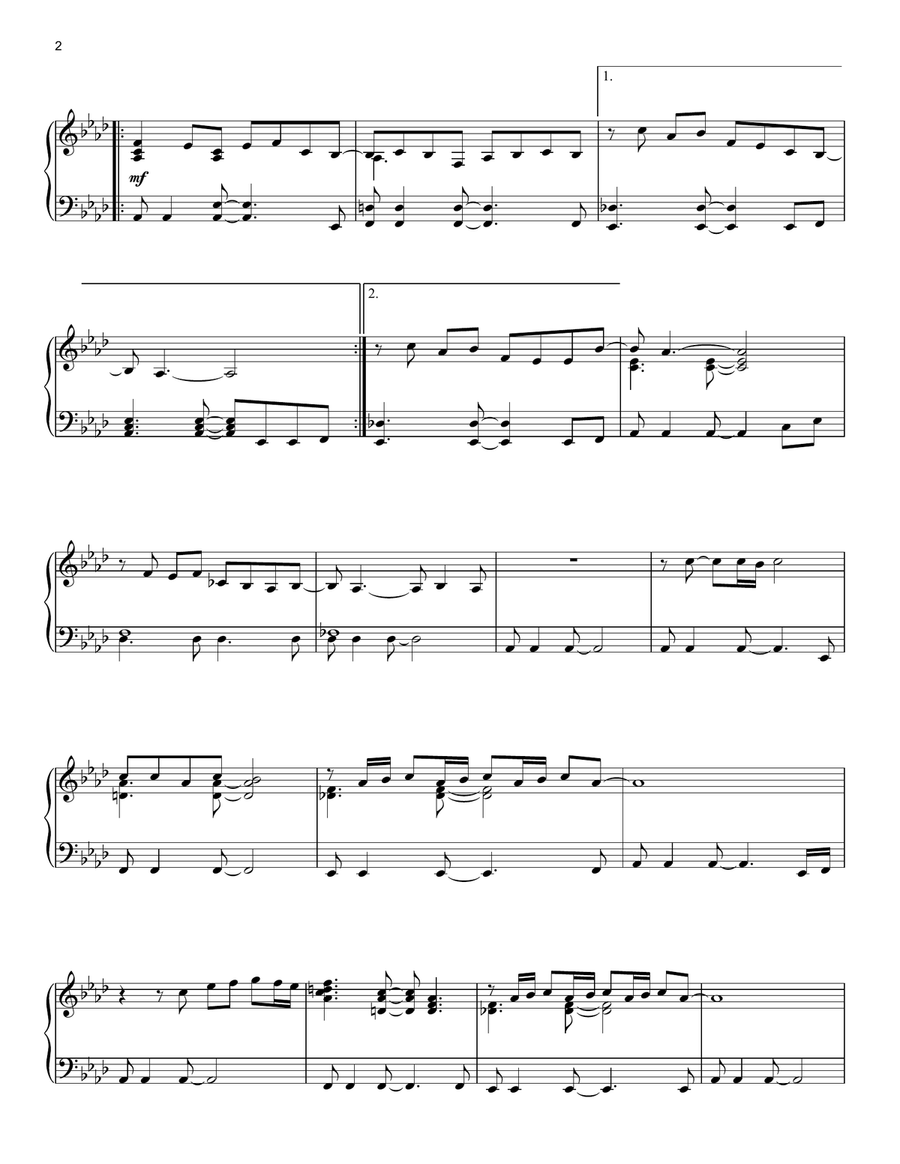 Put Your Records On Piano Solo scores gallery preview page 2