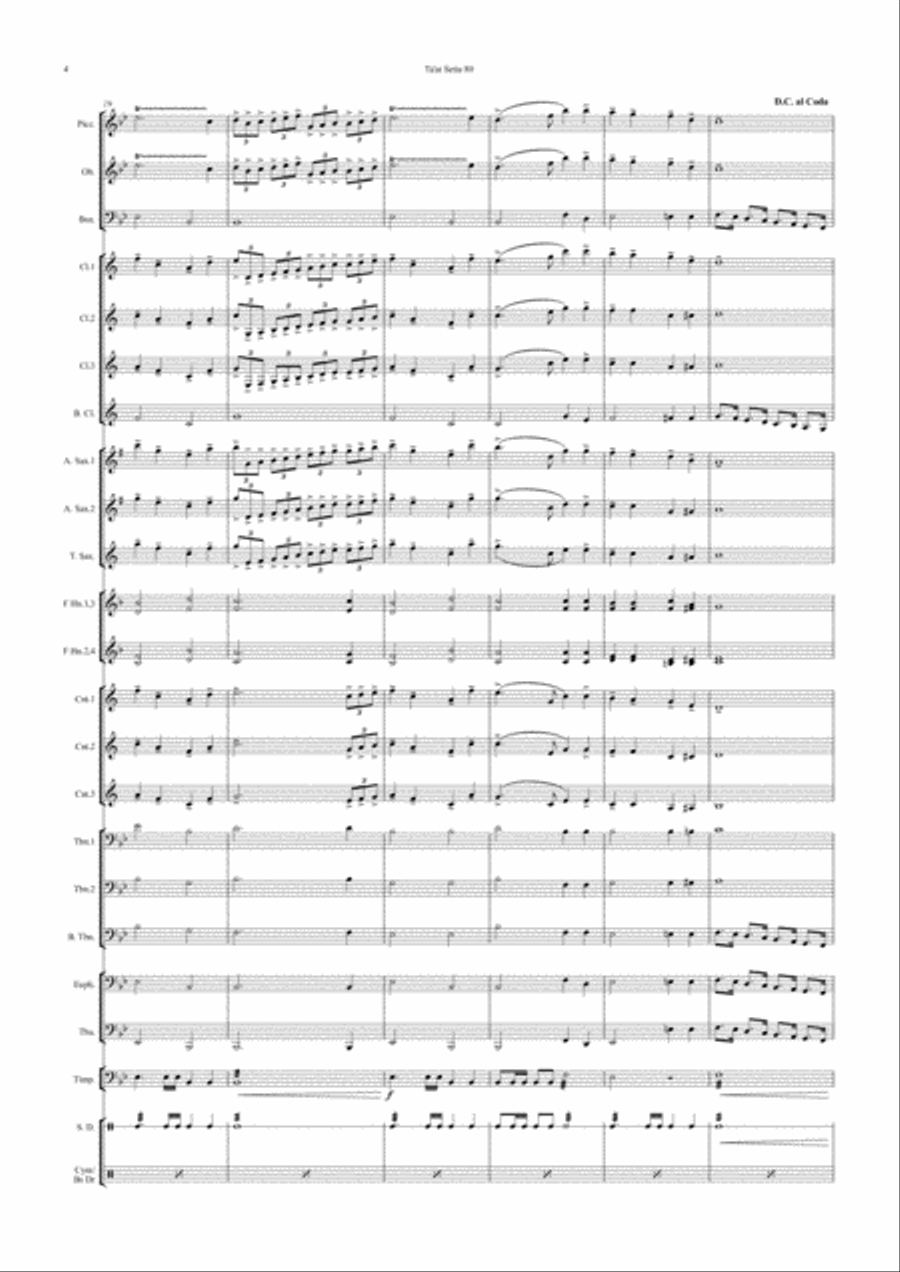 Taat Setia ( Slow March 80 Steps ) Concert Band scores gallery preview page 4