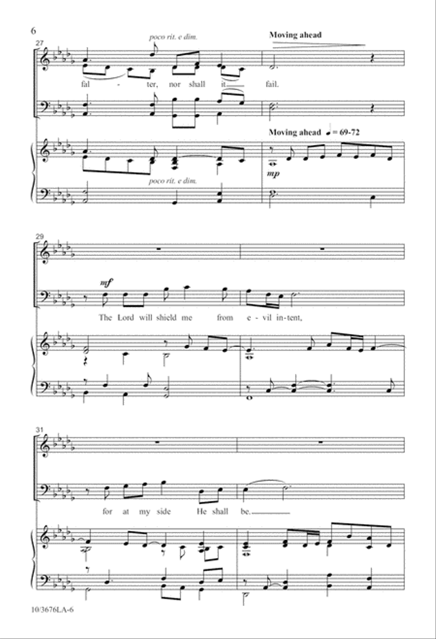 Psalm of Assurance 4-Part scores gallery preview page 6