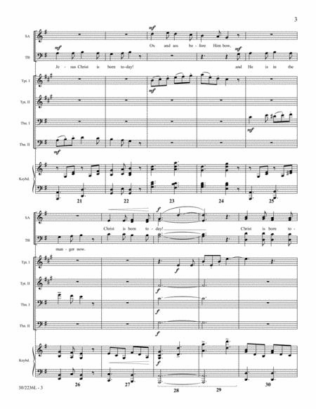 Rejoice! Christ Is Born! - Brass Score and Parts image number null