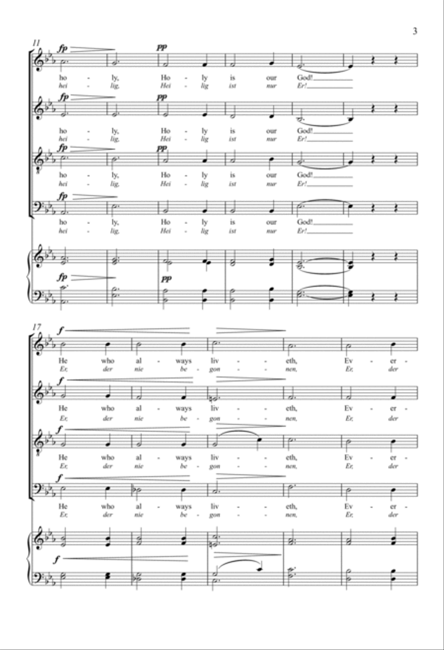 Sanctus (Holy Is The Lord) 4-Part scores gallery preview page 2