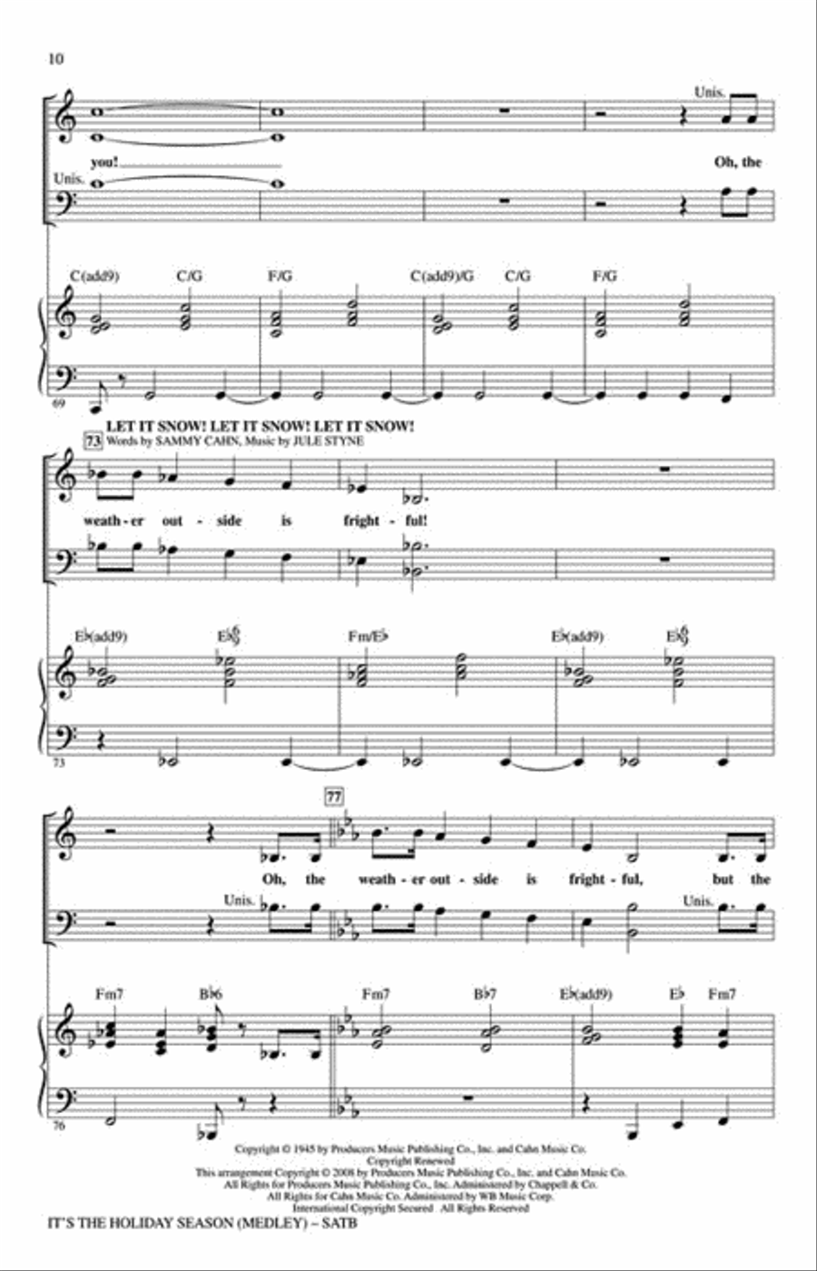 It's the Holiday Season It's the Holiday Season 4-Part scores gallery preview page 4