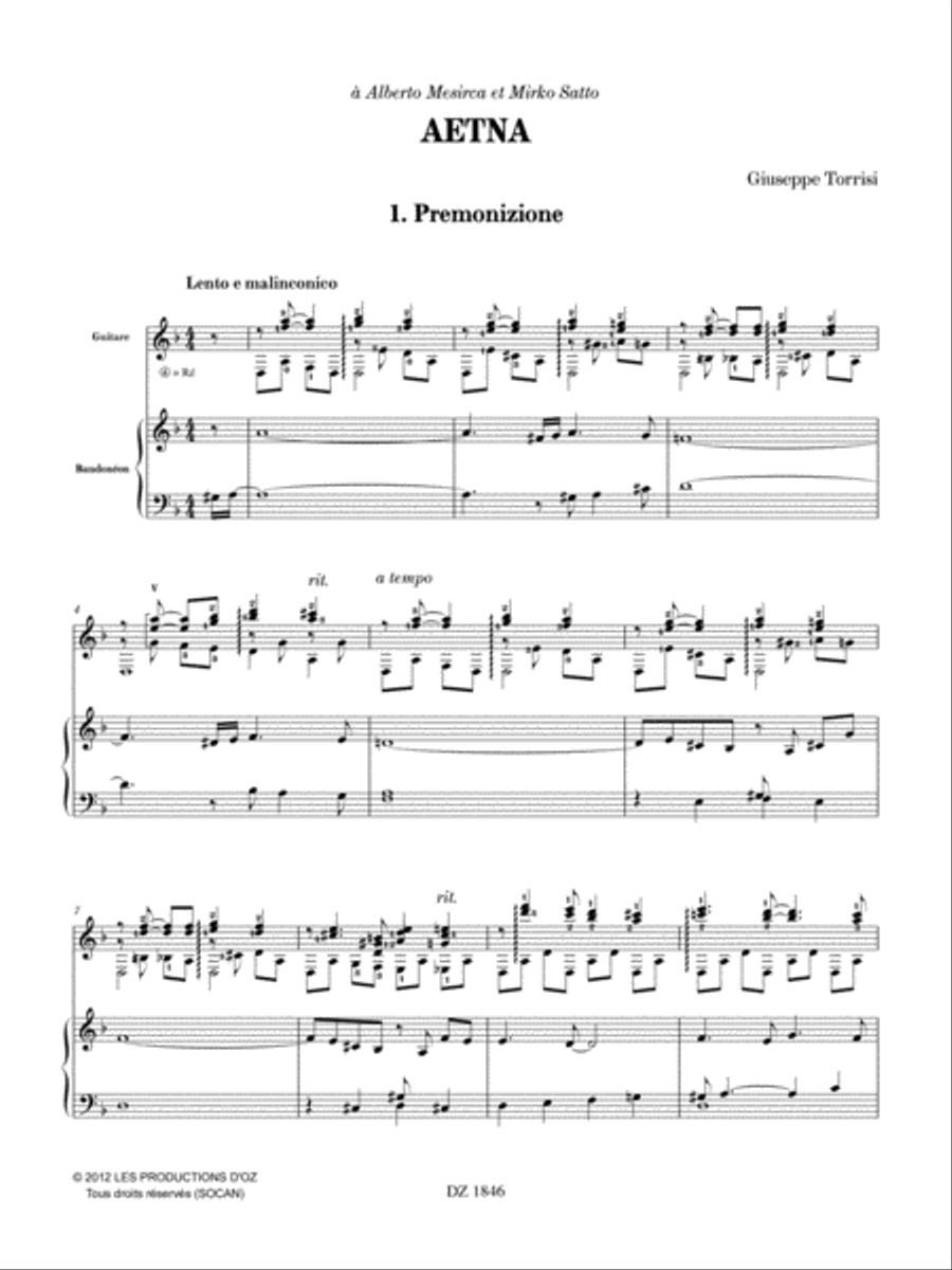 Aetna Aetna Classical Guitar scores gallery preview page 3