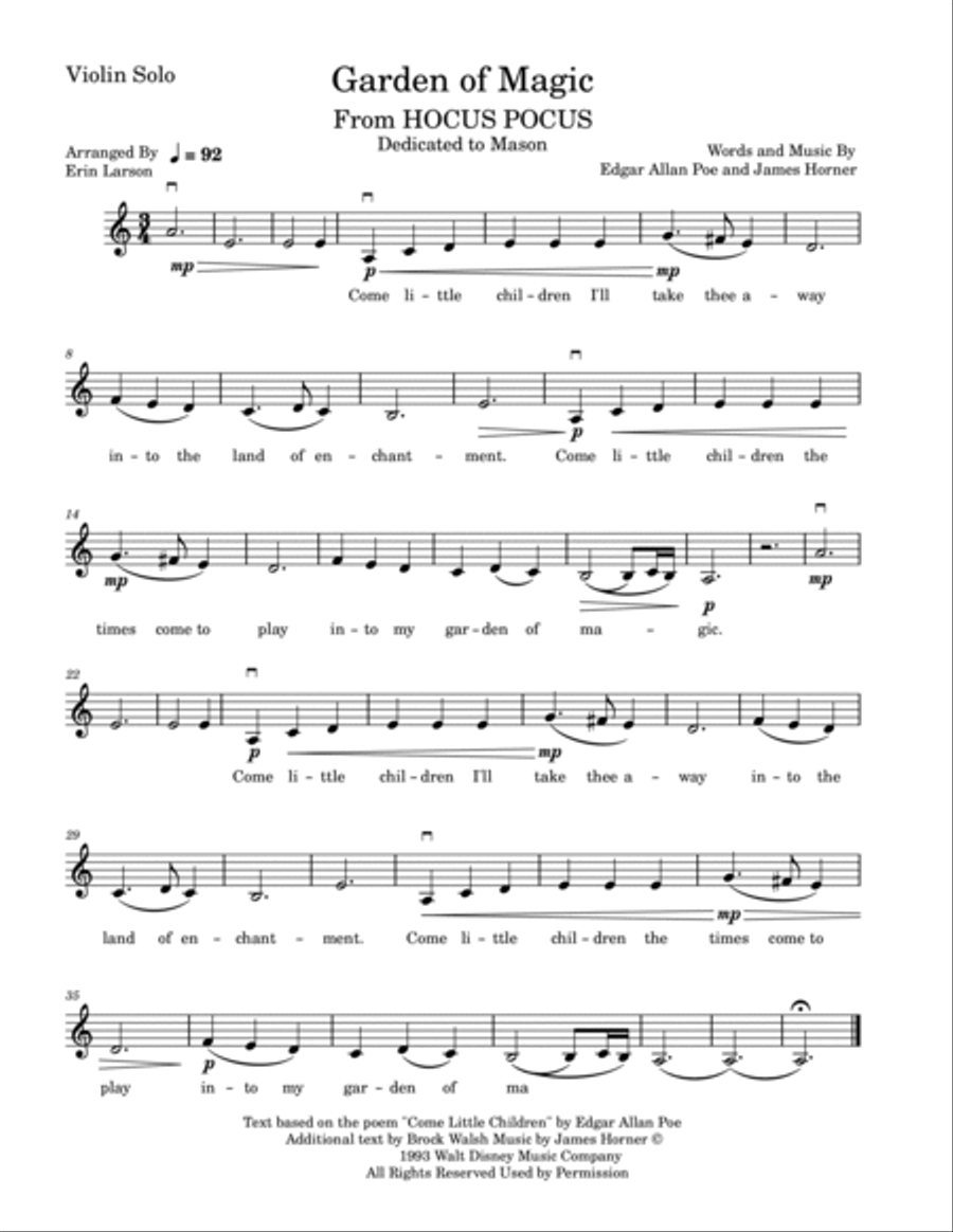 Garden Of Magic Garden Of Magic Violin Solo scores gallery preview page 2