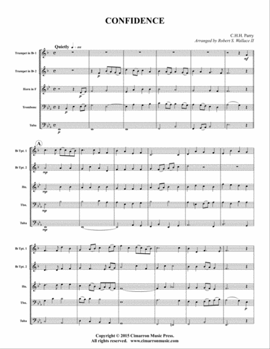 Confidence Brass Quintet scores gallery preview page 2