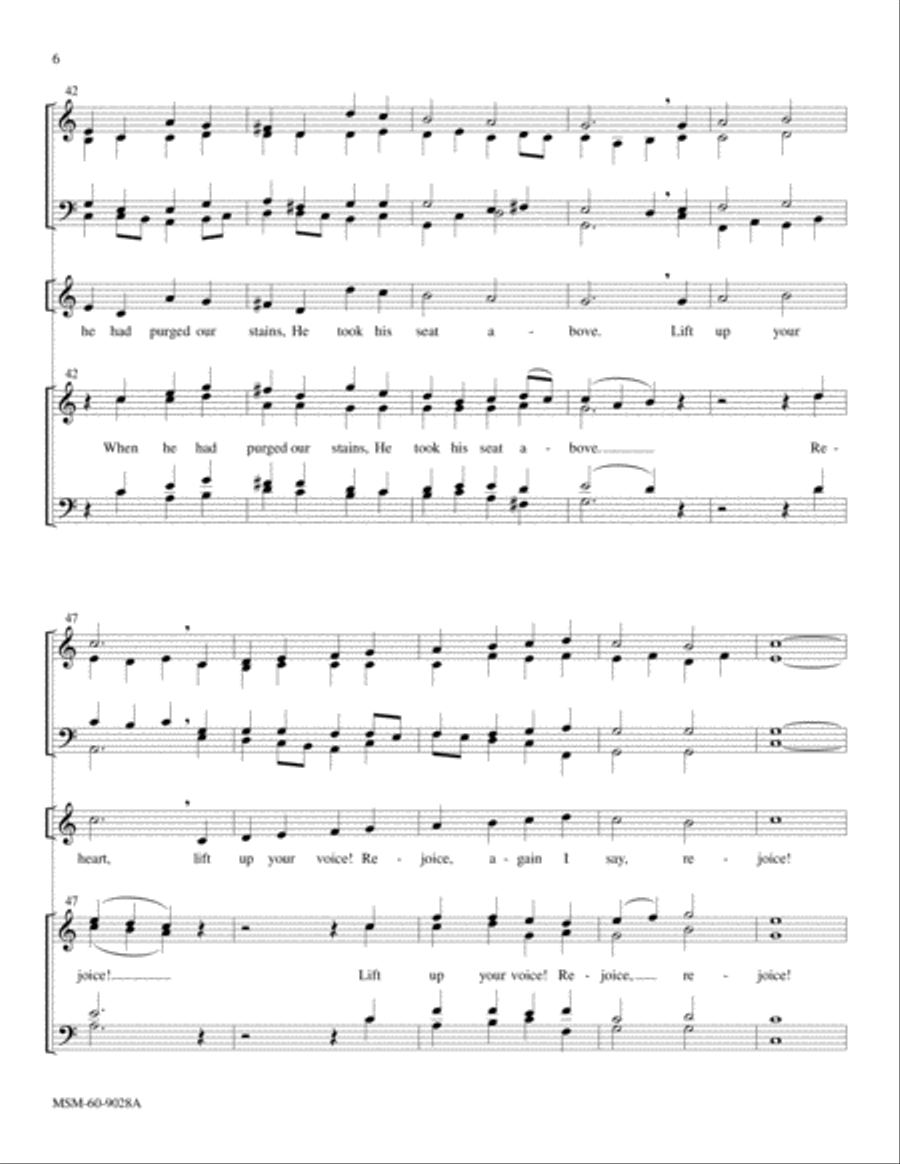 Rejoice, the Lord is King! Choir scores gallery preview page 6