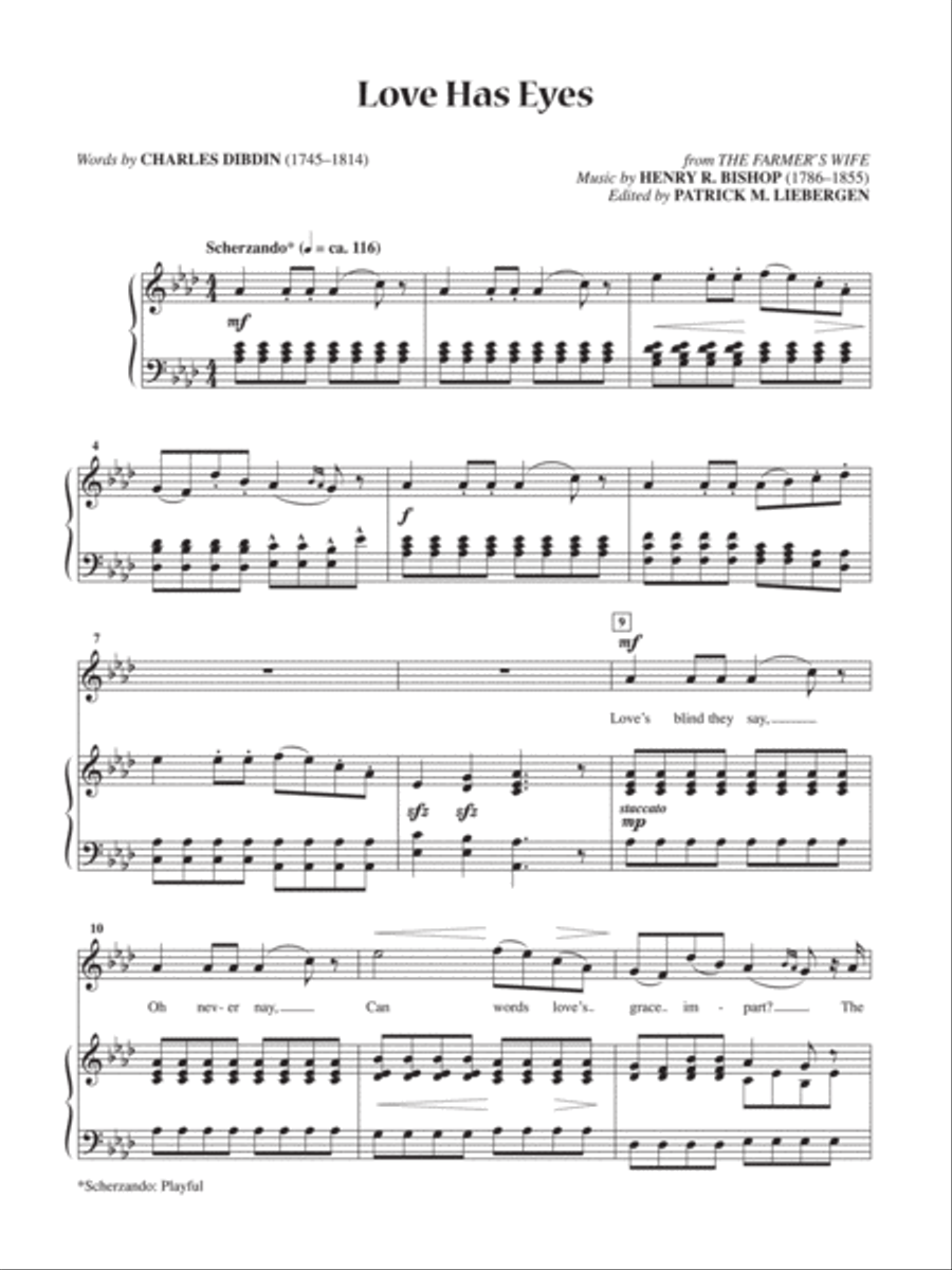 Love Has Eyes [High Voice] High Voice scores gallery preview page 1