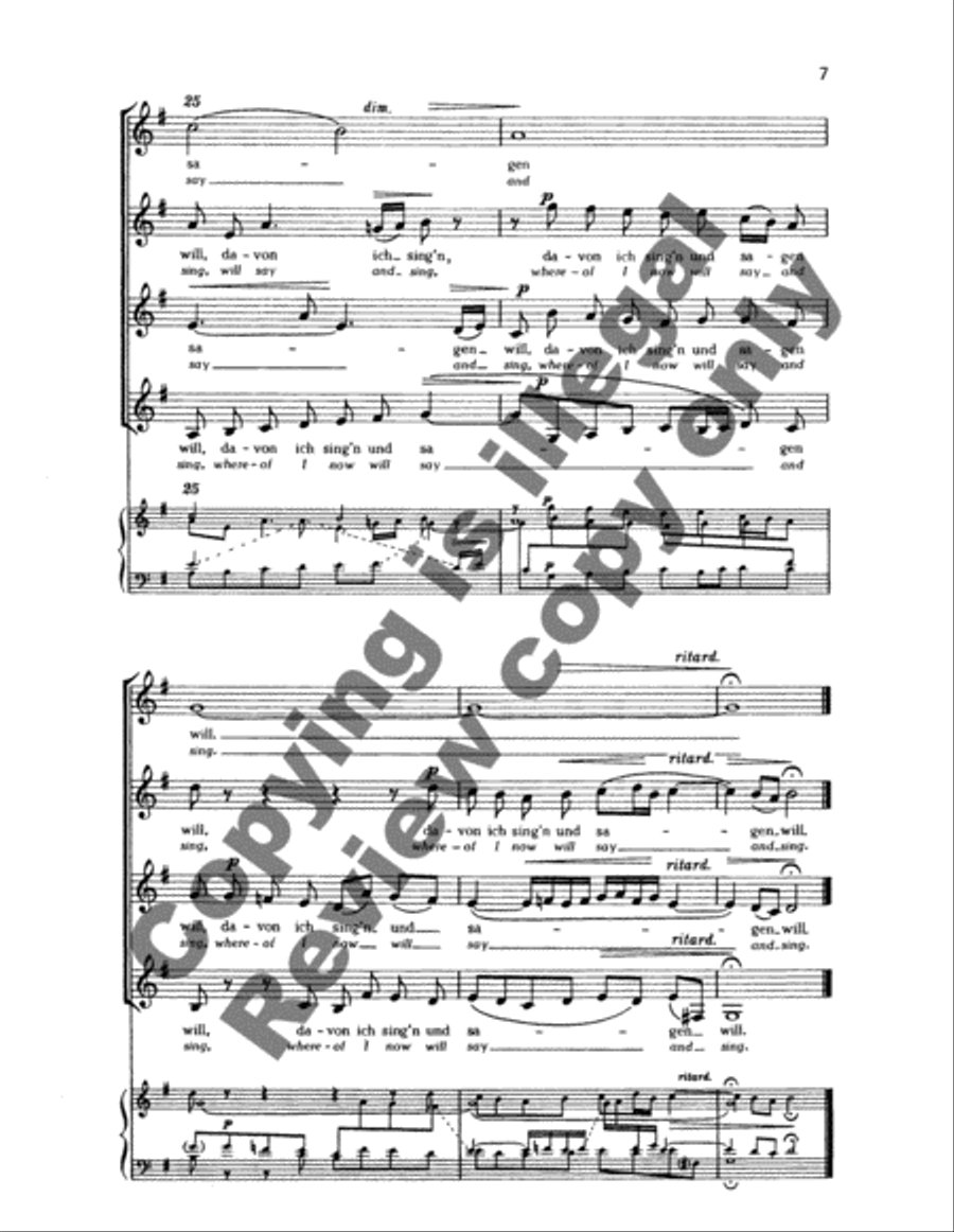 Magnificat: Vom Himmel hoch (From Heav'n Above) SSAA scores gallery preview page 6