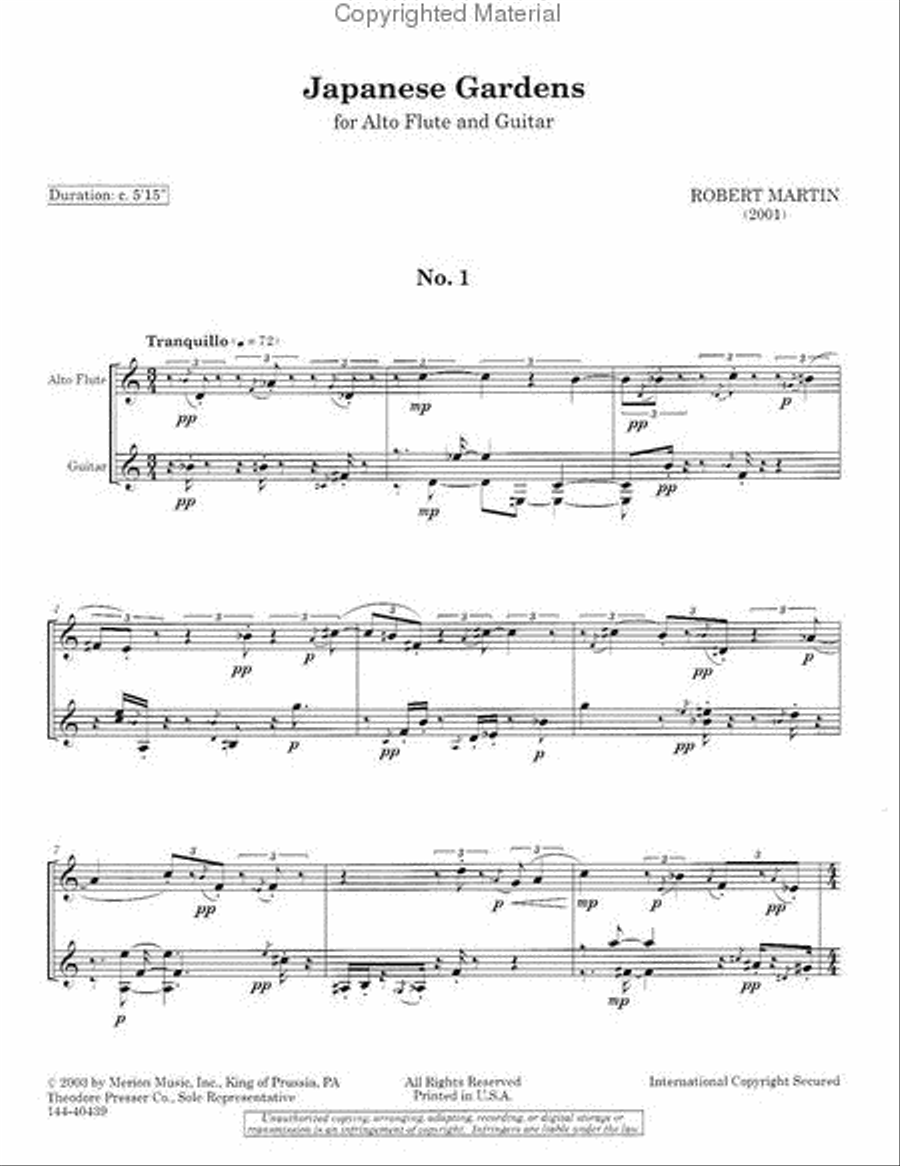 Japanese Gardens Japanese Gardens Chamber Music scores gallery preview page 2