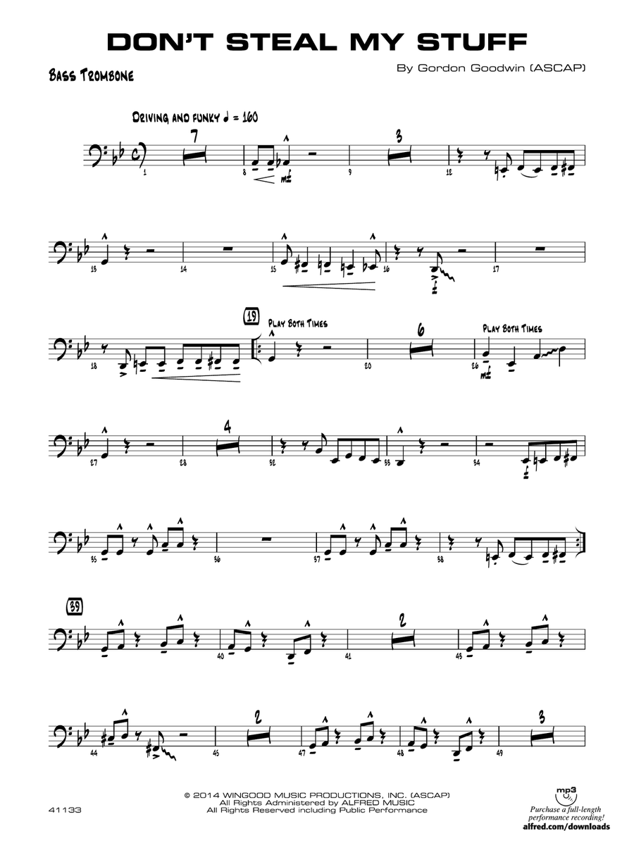 Don't Steal My Stuff: Bass Trombone
